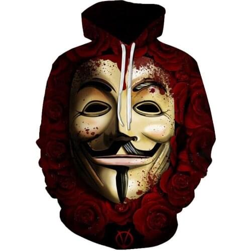 2020 Cross Border New Fashion Banknote House Animal 3d Digital Printing Hoodie Long Sleeve Sweatshirt Mens Printed Street Mens