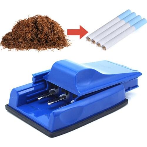 3 Tube Cigarette Maker Plastic Manual Cigarette Grinder Portable Tobacco Syringe Suitable For 8mm Smoking Rolling Paper Men Gift