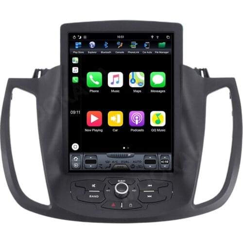 4+128GB Android Tesla Screen Car Multimedia Player For Ford Kuga 2013-2017 GPS Navigation Auto Video Audio Stereo Head Unit