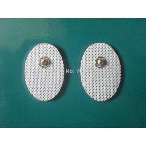 Freeshipping 100pcs/lot (50 Pairs) good quality Mini white Electrode Pads for Tens Acupuncture massager and slimming electric
