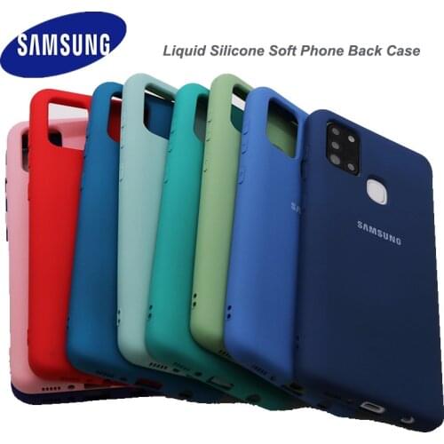 For Samsung Galaxy A21S Case M31 M51 A02S A20E Cover Liquid Silicone Shockproof Bumper Soft Phone Back Case For Samsung A12 5G