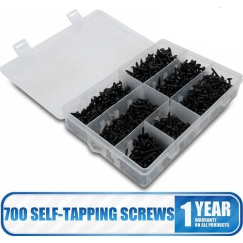 Black Self Tapping Screws Pozi Driver Cross Countersunk Head Self-propelled Nails Coarse Teeth Screws