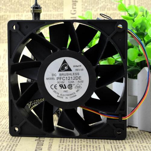 DELTA PFC1212DE 120*120*38 mm 12038 1238 12CM DC 12V 3.24A server inverter cooling fan