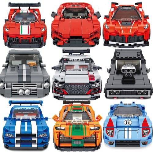 Mould King Speed Champions Super Racers Sets Model Building Blocks Toy For Kids City Sports Vehicles Muscle Racing Rally Car Kit