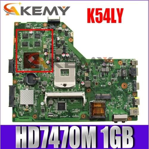 K54LY HD7470M 1GB Mainboard REV2.1 For ASUS K54H X54HR K54LY K54HR Laptop motherboard HM55 DDR3 PGA989 60-N9EMB1000-A14 Tested