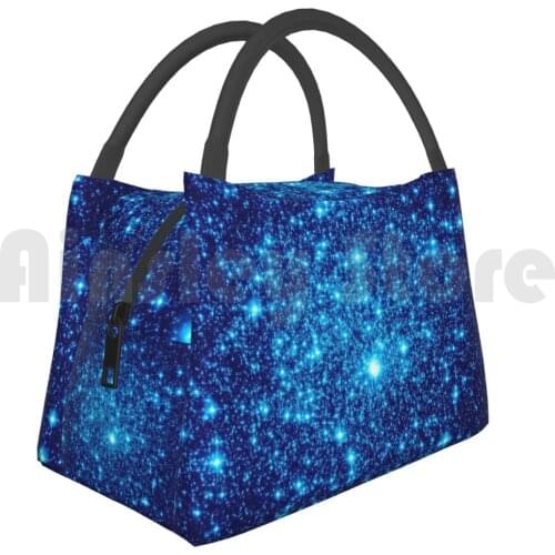 Portable Insulation Bag Galaxy Sparkle Stars Vivid Blue 2286 Galaxy Galaxy Galaxy Space Space Stars Stars