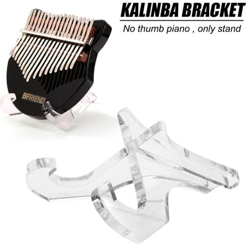 Transparent Acrylic Kalimba Bracket Muslady Portable Thumb Piano Stand Holder Detachable for 10-key & Kalimba 17-key Bracket