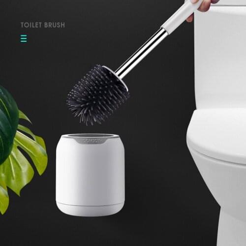 Silicone Bathroom Toilet Brush Cleaning Wall Mounted Toilet Brush Eco Friendly Tools Brosse Toilette Household Products DF50MTS