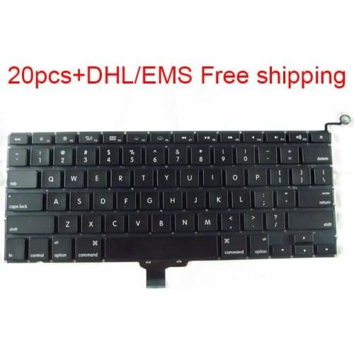 Free DHL/EMS! 20pcs/lot Brand New Keyboard For Macbook Pro A1278 US Keyboard Replacement MB990 MC700 MC724 MD313 Year 09-12