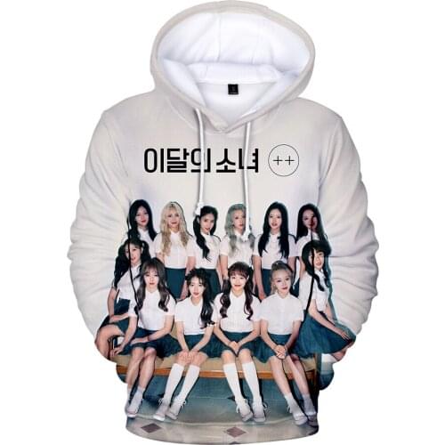 KPOP LOONA 3d Printed Sweatshirt Hoodies Women Girls Harajuku Streetwear Sweatshirts Hoodie Pullover Top Quality Jacket Clothes