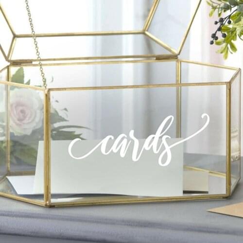 2Pcs Cards Wedding Card Box Sticker Decal Vinyl Wedding Decal Sticker - Vinyl Decal For Card Box - Wedding Cards Vinyl Sticker
