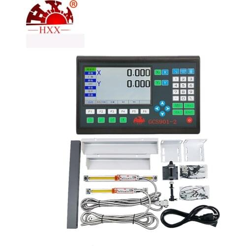 High Accuracy 2 Axis LCD DRO Digital Readout and 2 Pieces 0-1000mm Linear Scale Encoder Sensor For Milling Lathe Turning Machine