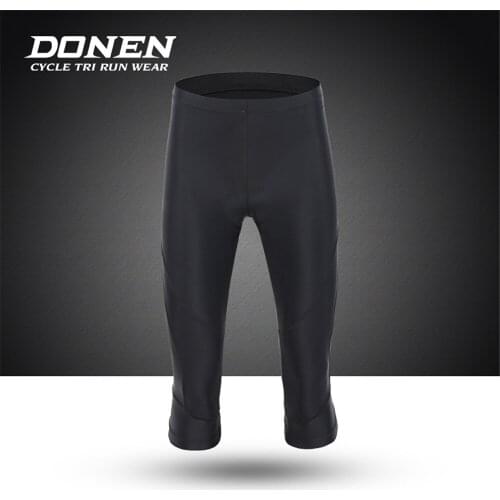 DONEN Lycra Bicycle Pants Women Cycling Pants Black Ropa Ciclismo Summer Quick Dry Women Cycling Cropped Pants With 6D TPI Pad