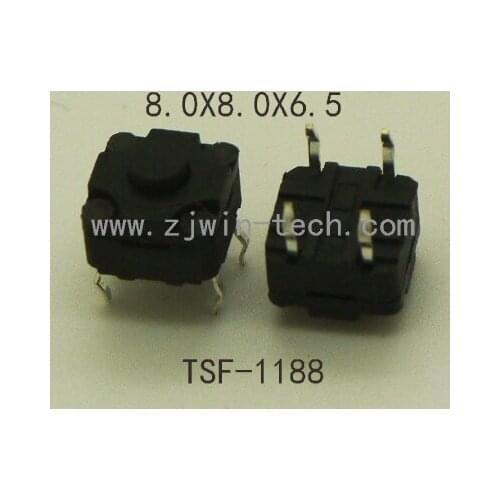 10PCS 8X8X6.5MM 4PIN DIP Waterproof Push Button Switch Keys button Micro Switch Tact Button Long travel