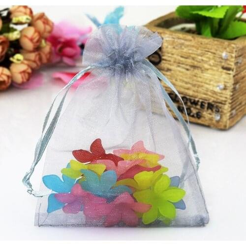 100pcs 30x40cm (11.8"x15.7") Big Gray Organza Bags Wedding Cloth Toys Jewelry Packaging Bags Favor Organza Gift Bag Pouches