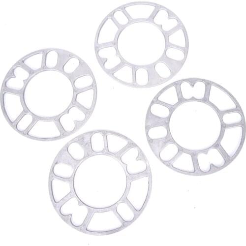 4PCS Universal Alloy Aluminum Wheel Spacer Shims Plate 3mm