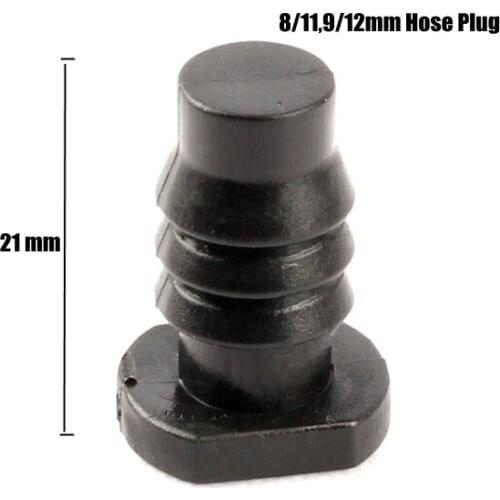 500pcs 8/11mm 9/12mm Agricultural Irrigation Hose End Plug Connector 8~9mm Micro Irrigation System Water Pipe Hose End Cap