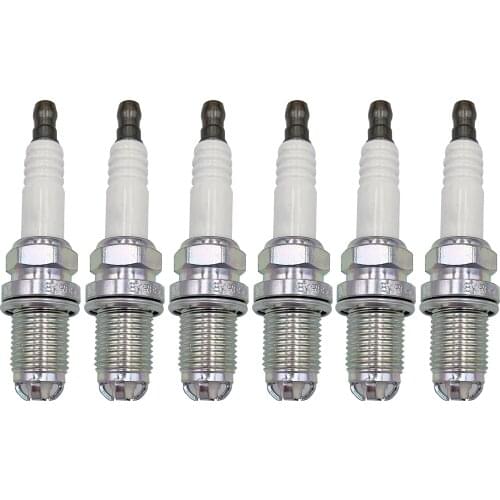 6pcs/lot 12120037607 BKR6EQUP High Quality Spark Plug For BMW M54 M62 E38 E65 E34 E36 E39 E46