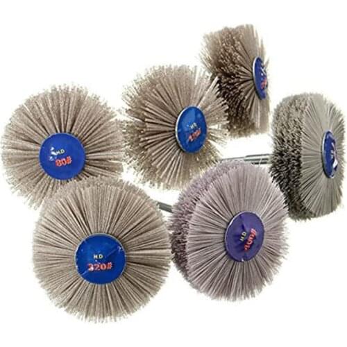 80# 120# 180# 240#320#400#600# Abrasive Nylon Wheel Brush Woodwork Polish Grinder