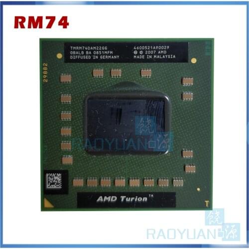 AMD Turion 64 X2 Mobile technology RM-74 RM 74 RM74 2.2 GHz Dual-Core Dual-Thread CPU Processor TMRM74DAM22GG Socket S1