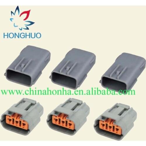 Free shipping 5/10pcs 3Pin male and female Waterproof Cable plug Ignition Coil connector 6195-0009