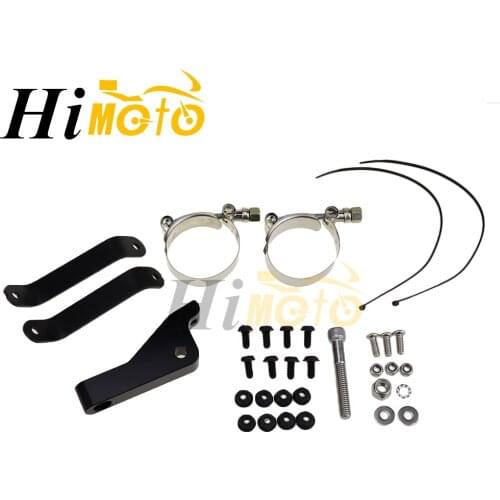 Motorcycle Headlight Fairing Bracket Black Trigger Lock Mount Kit For 2006-2014 2013 Harley Dyna Street Bob FXDB, Low Rider FXDL