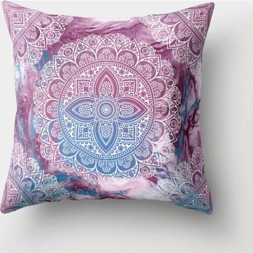 Mandala Personalized Fun Pillowcase pattern Square Cushion Cover Home office Decoration Sofa 45*45Cm Polyester new Pillows