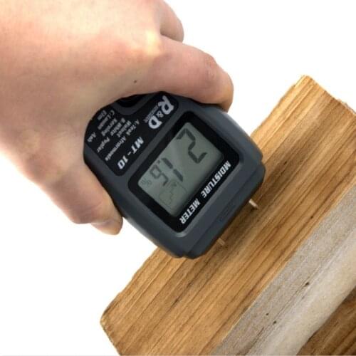EMT01 0-99.9% Two Pins Digital Wood Moisture Meter Wood Humidity Tester Hygrometer Timber Damp Detector Large LCD Display