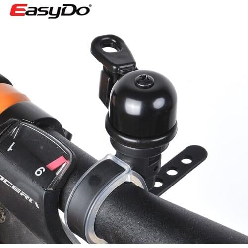 EasyDo Loud Sound Bicycle Bell Mini MTB Road Bike Handlebar Horn Safety Alarm Warning Bell Ring Bicycle Accessory Black