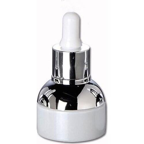 Capacity 30ml fast shipping new high quality glass dropper bottles, essence bottle with silver lid new