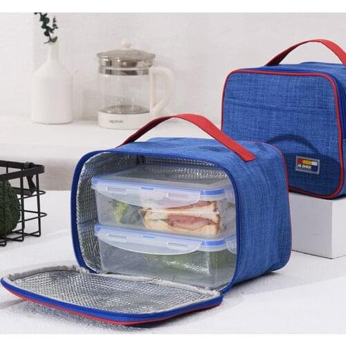 Insulated Lunch Bag For Kids Women Men Waterproof Picnic Thermal Cooler Lunch Box Bag Reusable Storage Fresh Food Picnic Handbag