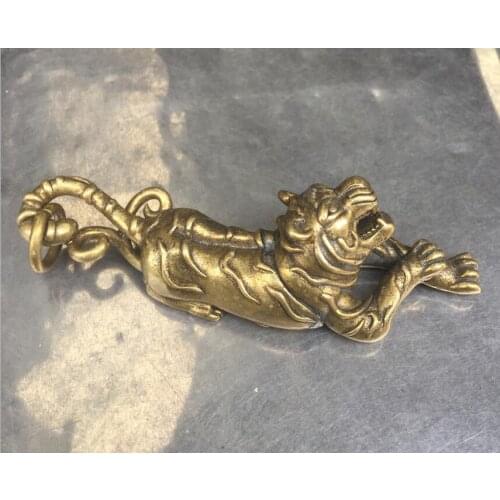 Beautiful jewelry,70mm Auspicious totem hollow Mighty tiger bronze Pendant