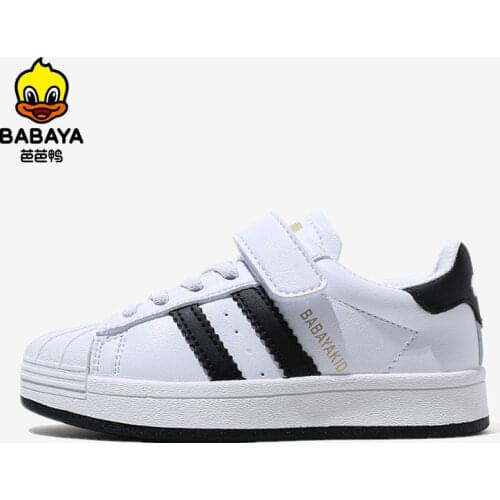Babaya Children Board Shoes Girls White Casual Shoes Breathable 2021 Spring New Boys Sports Shoes Kids Sneakers for Girl