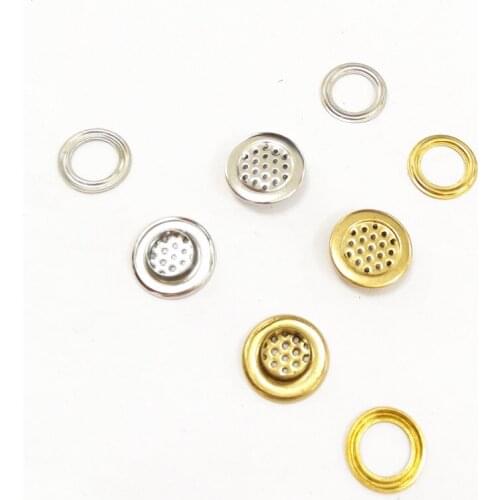 19 MM diameter Brass material eyelets with net 10 MM hole inner diameter eyelet for the hat and raincoat