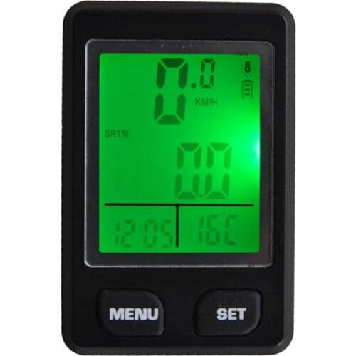 Multifunction Large-screen digital LCD Backlight Wired Waterproof Bicycle Odometer Bike Speedometer Bicycle Stopwatch