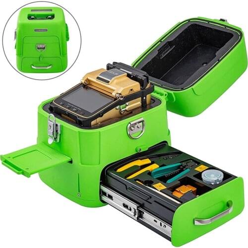 [100% New] AI-8C Fiber Optic Fusion Splicer Kit 5" Screen w/ Fiber Cleaver 6s Splicing