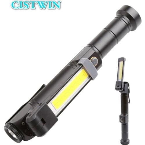 New dry battery COB+LED working lamp hook vehicle magnet maintenance lighting multifunctional flashlight