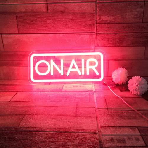 "ON AIR" Neon Sign Custom Neon Light Sign Led Custom Pink Light Neon Home Room Wall Decoration Ins shop decor