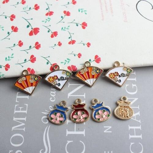 Mini Order 20PCS13*16MM Multicolor gold Color Plated Spring Little Flower Shape Alloy Charm Girls DIY jewelry Bracelet Charms