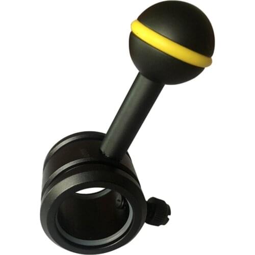 Underwater Flashlight Ball Arm Mount Bracket Holder Arm Adapter Support Black