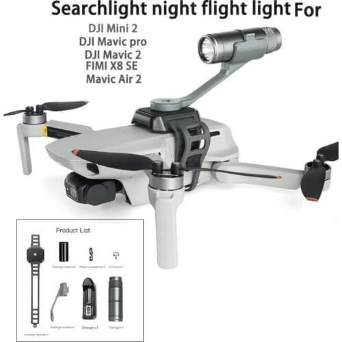Searchlight Flight Light Flashlight For DJI MINI 2 / Mavic Air 2/Mavic 2/Pro/FIMI X8SE Drone Accessories Upgrade Parts