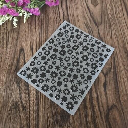Different Flowers Background Embossing Folders Scrapbooking For Card Making Supplies Album Paper Crafts Decoration