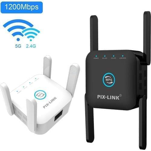 5G Wifi Repeater 5ghz Repeater Wifi 1200M Router Wifi Extender Long Range 2.4G Wi Fi Booster Wi-Fi Signal Amplifier Access Point