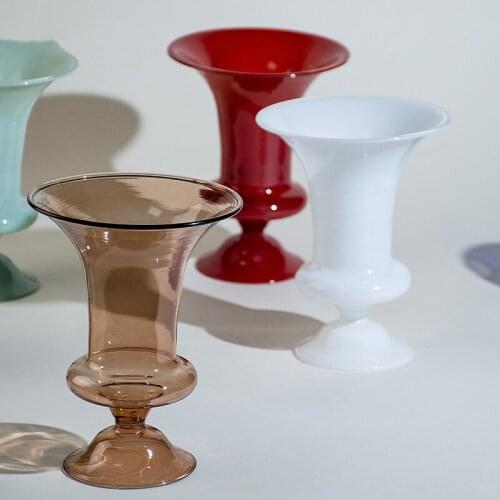 Glass Candle Holder for Home Decor Handmade Candle Holders Wedding Decorations Nordic Ornament Candlestick Holder