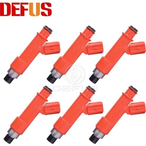 DEFUS High Quality Original Fuel Injector 6X 1001-87F90 EV14 ForToyota 1.8L Corolla AE86 MR2 4AGE Celica Matrix Elise Hot Sale