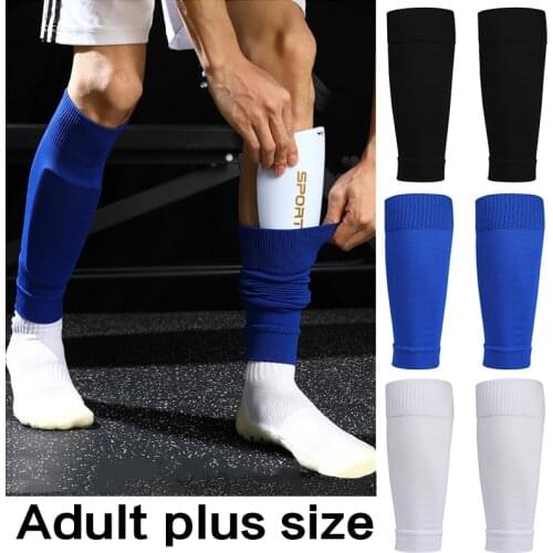 Hight Elasticity Soccer Football Shin Guard Adults Kids Socks Pads Professional Legging Shin Training Sports Protective Gear