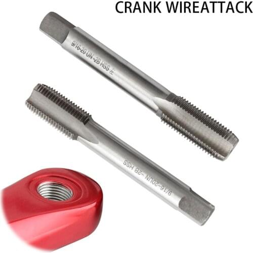 1 Pair Bicycle Pedal Wire Attack Left Right Crank Tap High Speed Steel Thread Tap Cycling Bike Pedal Crank Accessories