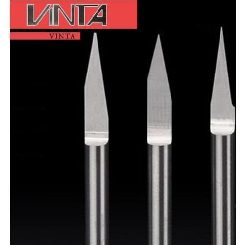 Free shipping!High Quality 3.175mm 10- 25 degree CNC Pointed Milling cutter Carbide Sharp Engraving Machine Cutter