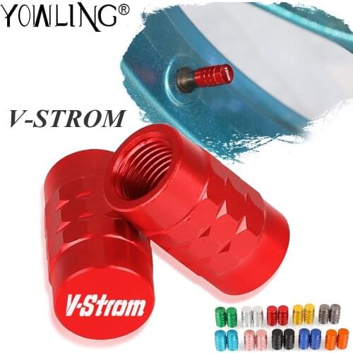 For SUZUKI DL250 DL650 DL1000 DL 250 650 1000 V-STROM VSTROM Motorcycle CNC Wheel Tire Valve Caps Tyre Rim Stem Airdust Covers