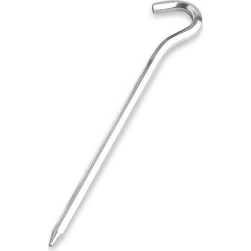 1 Pc18cm Tent pegs Aluminum Round Tent Stake Alloy Silver Tent Pegs Outdoor nails Tent Accessories